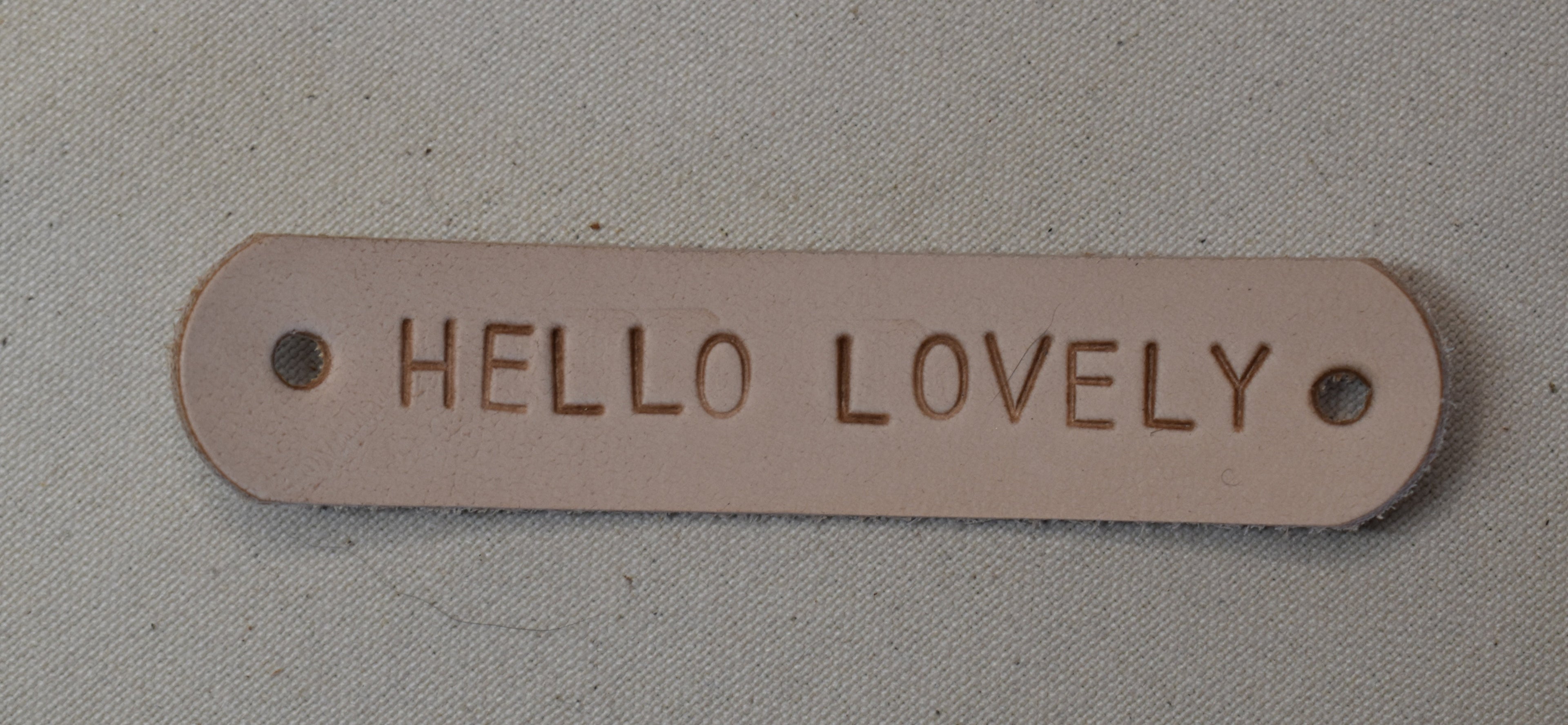 Attaching Leather Tags